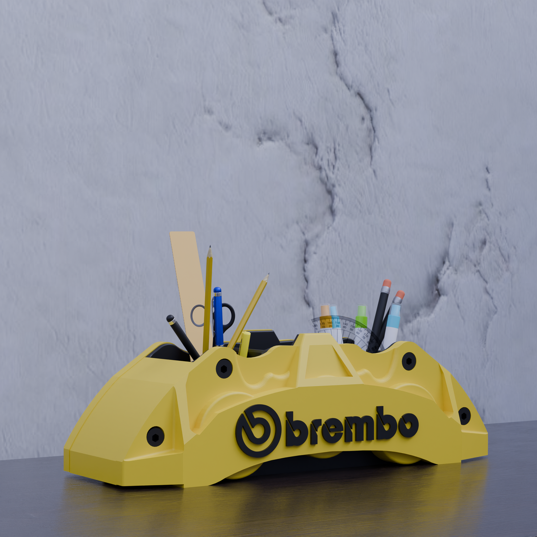 מעמד לעטים מודפס בתלת-ממד בעיצוב Audi RS